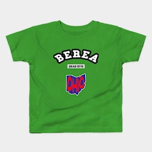 🏹 Berea Ohio Strong, Ohio Map, Graduated 1970, City Pride Kids T-Shirt
